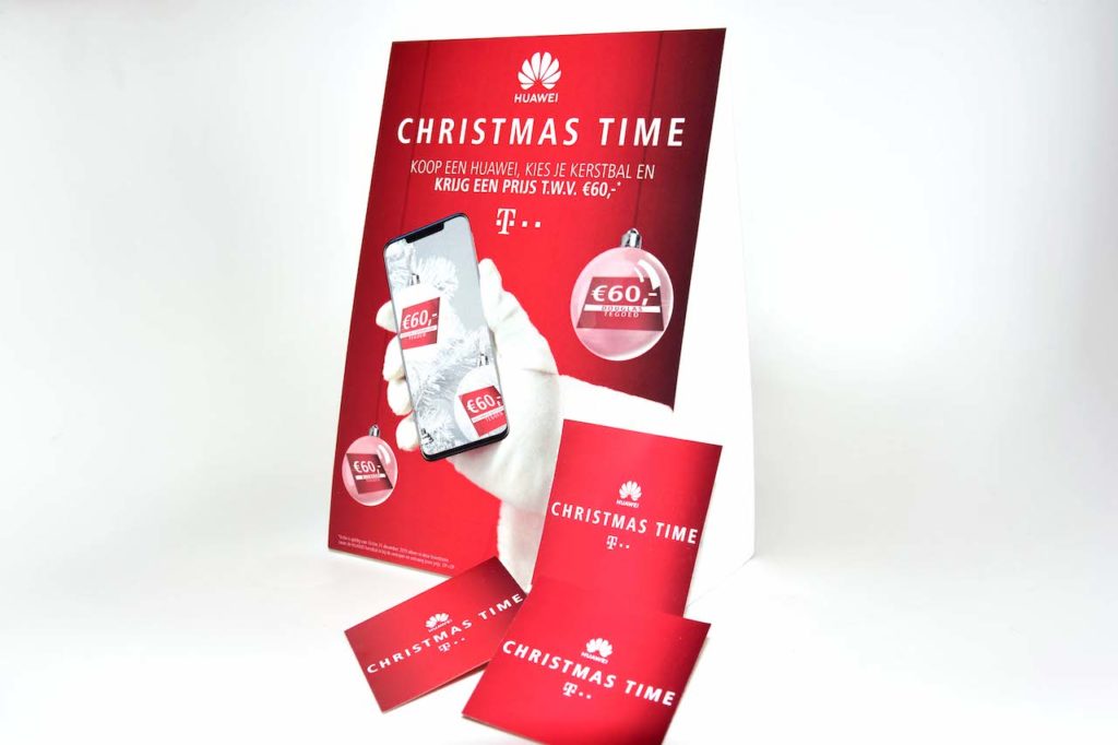 Huawei tabletent christmas time bedrukt door Noova Media Productions